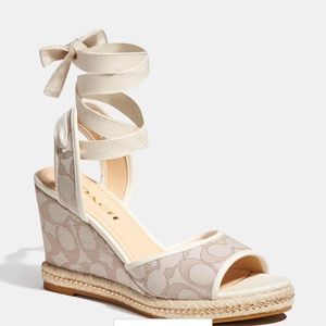 Coach never worn wedges